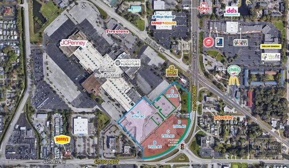 Outparcels at DeSoto Square Mall: 303 301 Blvd W, Bradenton, FL 34205